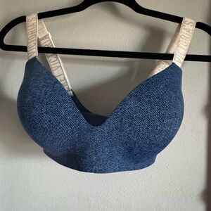 Victoria's Secret Blue Textured Bra
